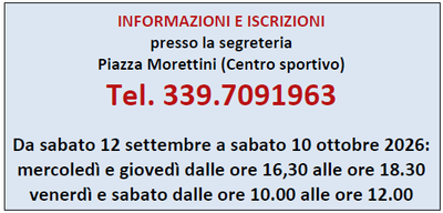 iscrizioni 2026