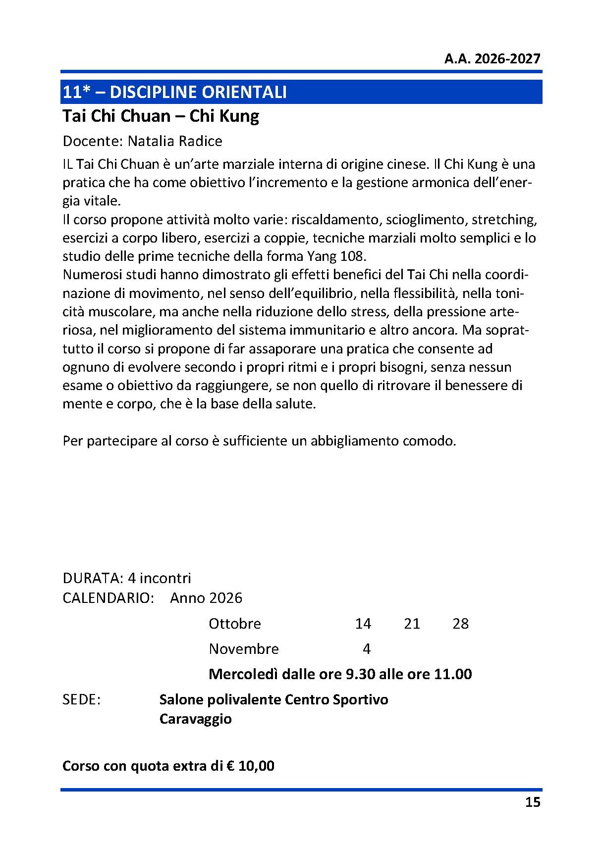 11 - DISCIPLINE ORIENTALI
