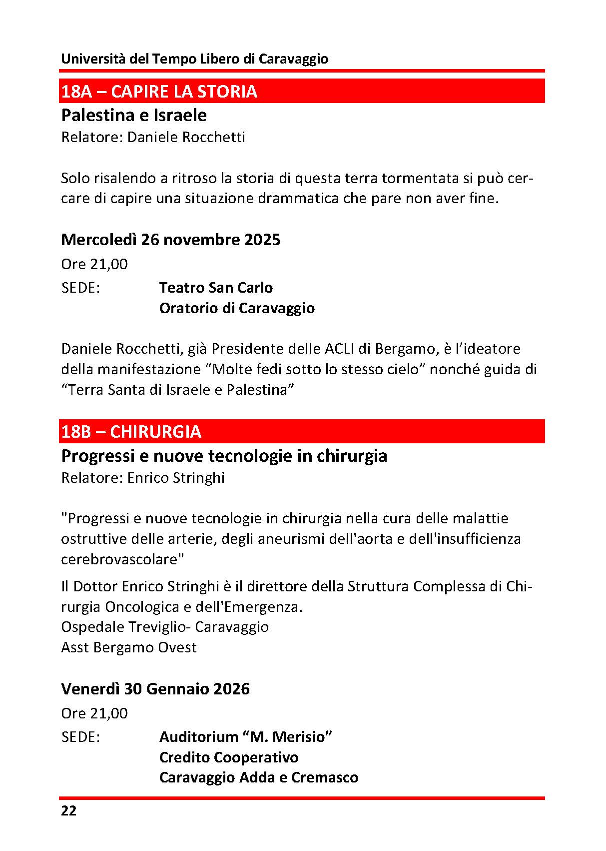 18B CHIRURGIA - Progressi e nuove tecnologie in chirurgia