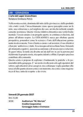 18B - GERAGOGIA