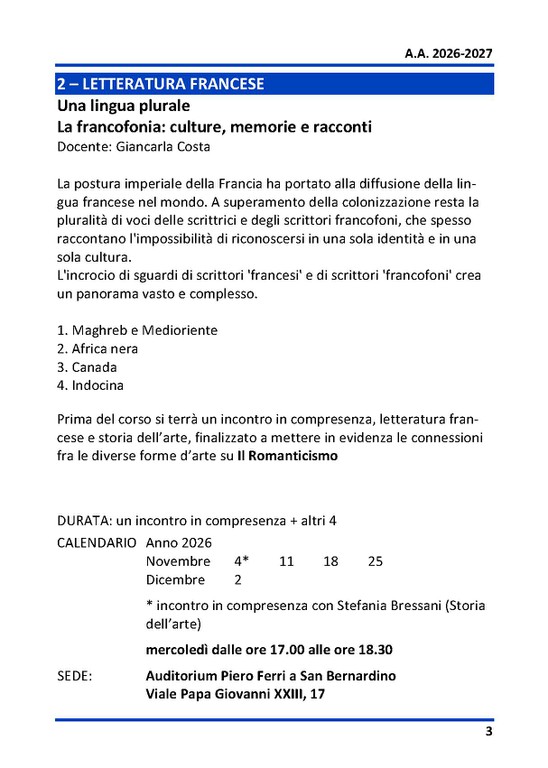 2 - letteratura francese -una lingua plurale la francofonia