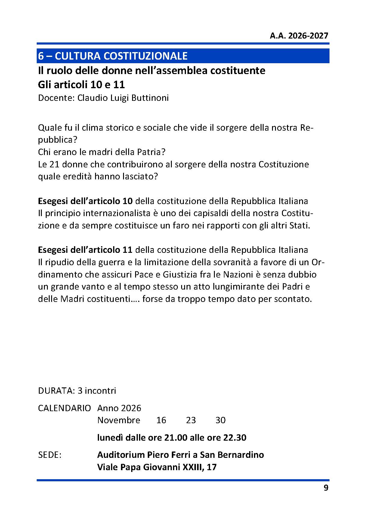 6 - CUTURA COSTITUZIONALE