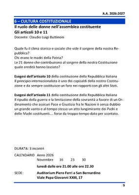 6 - CUTURA COSTITUZIONALE